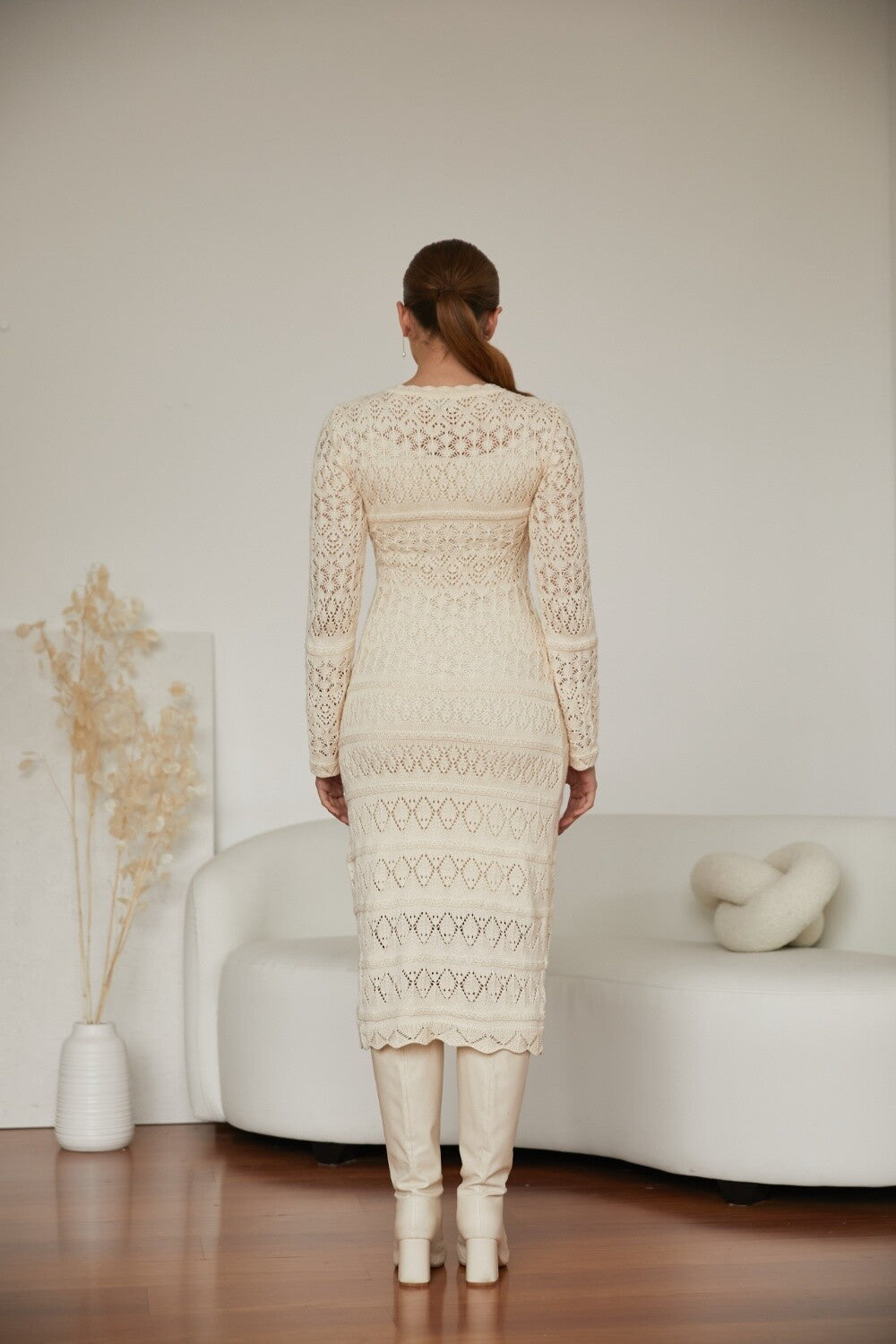 Knitted Winter Dress Valeria by Alma Bianca