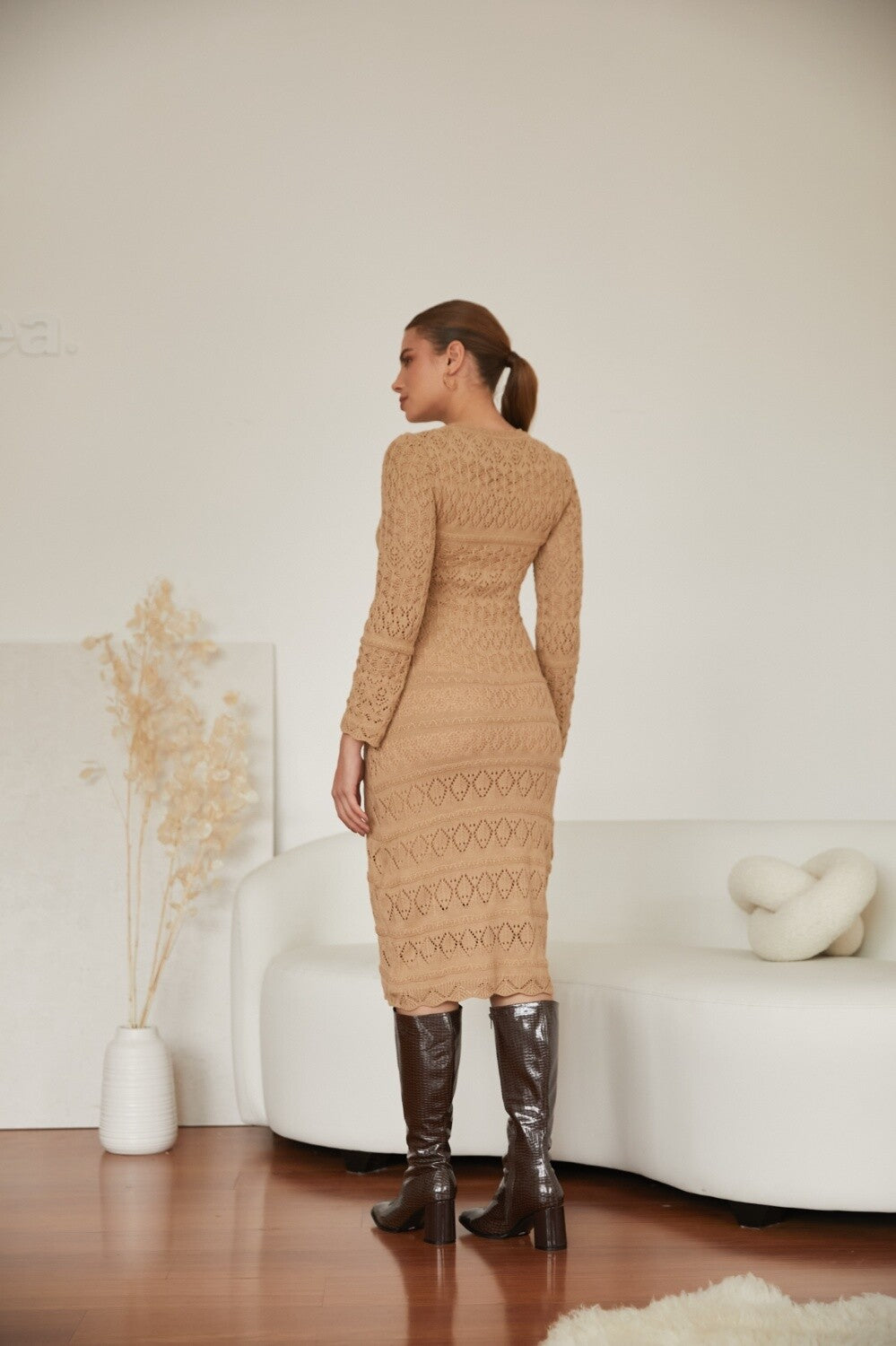 Knitted Winter Dress Valeria by Alma Bianca