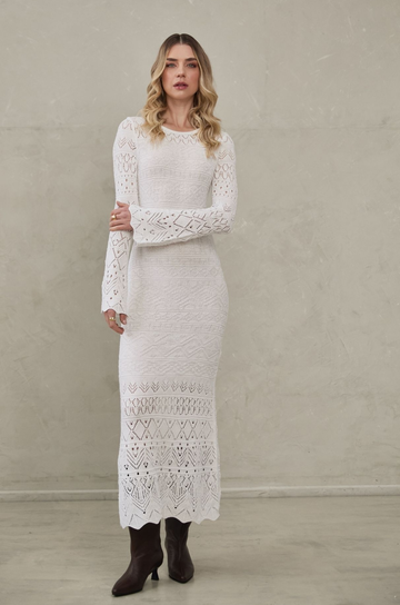 Amanda Dress White