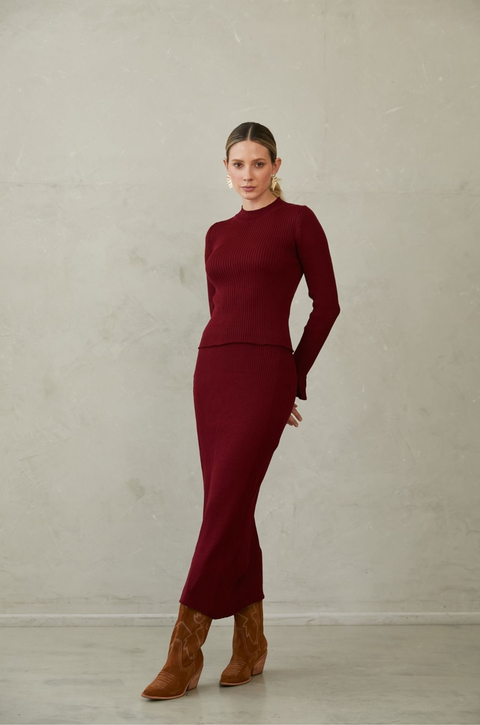 Rafaella Sweater Cherry