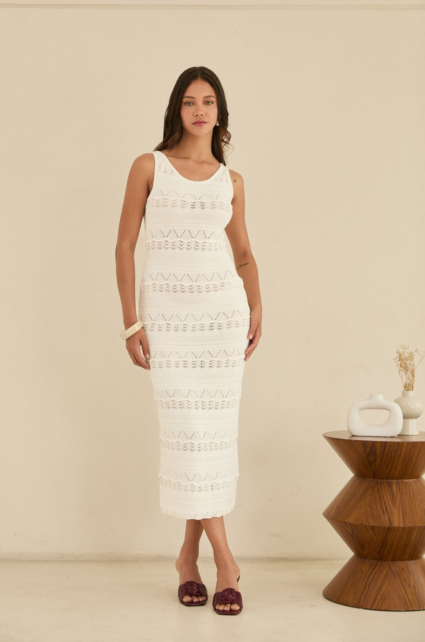 Olivia Dress White