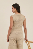 Olivia Beige Vest