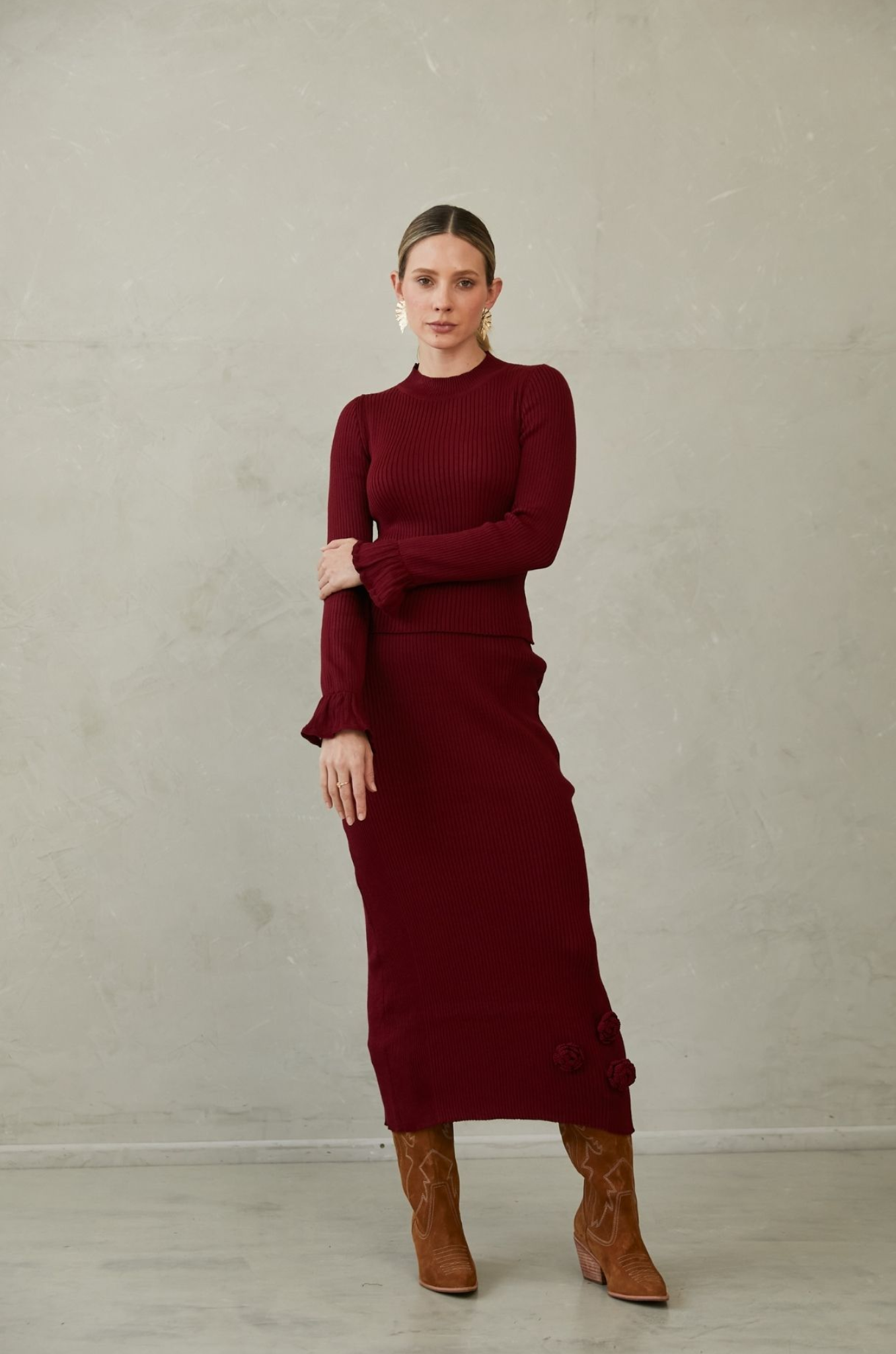 Rafaella Skirt Cherry