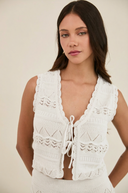 Olivia White Vest
