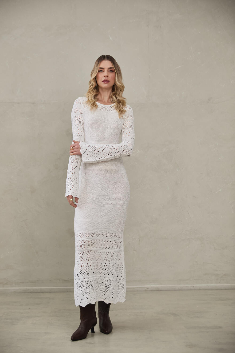 Knitted Dress Amanda by Alma Bianca