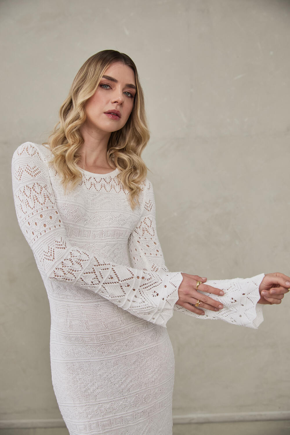 Knitted Dress Amanda by Alma Bianca