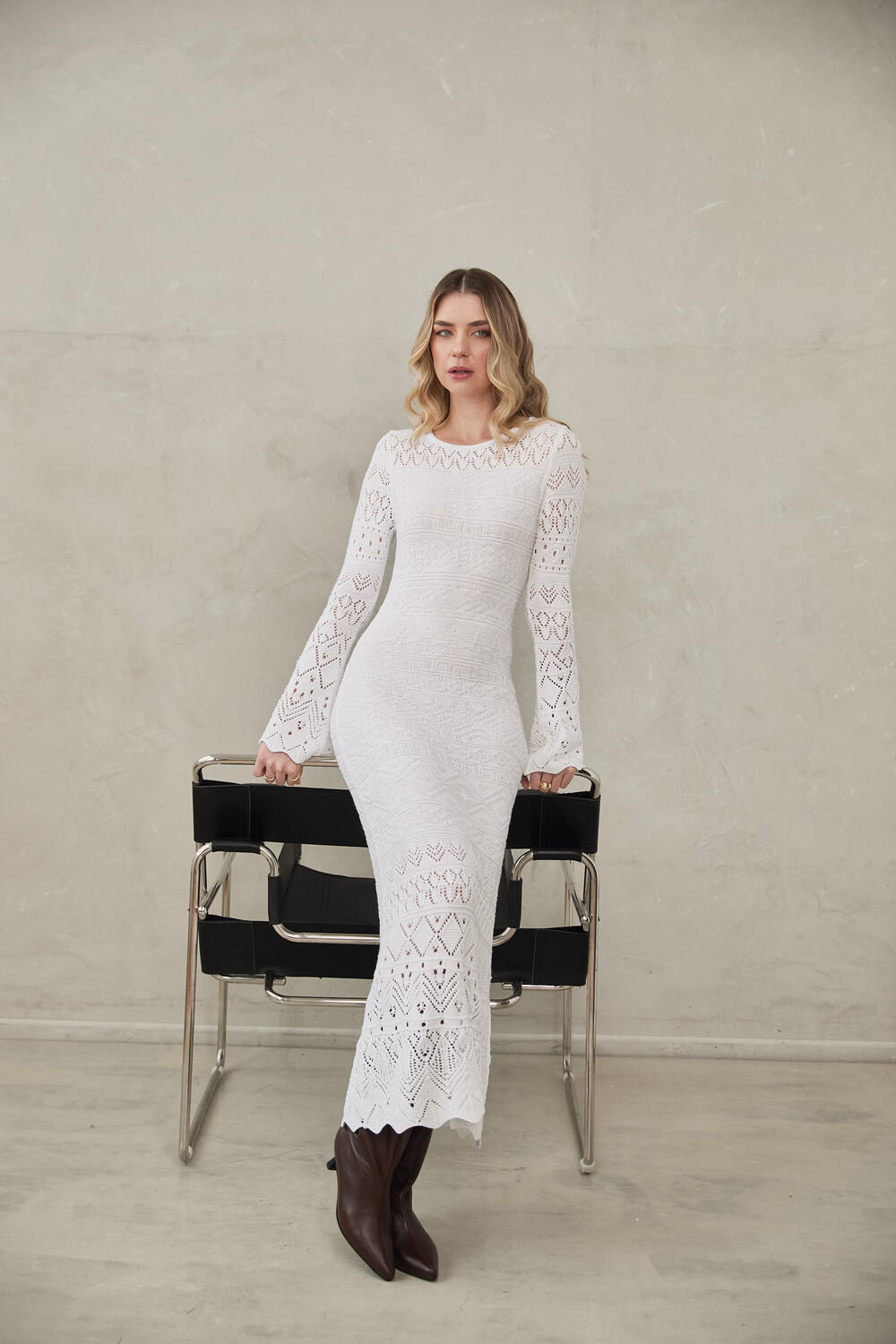 Knitted Dress Amanda by Alma Bianca