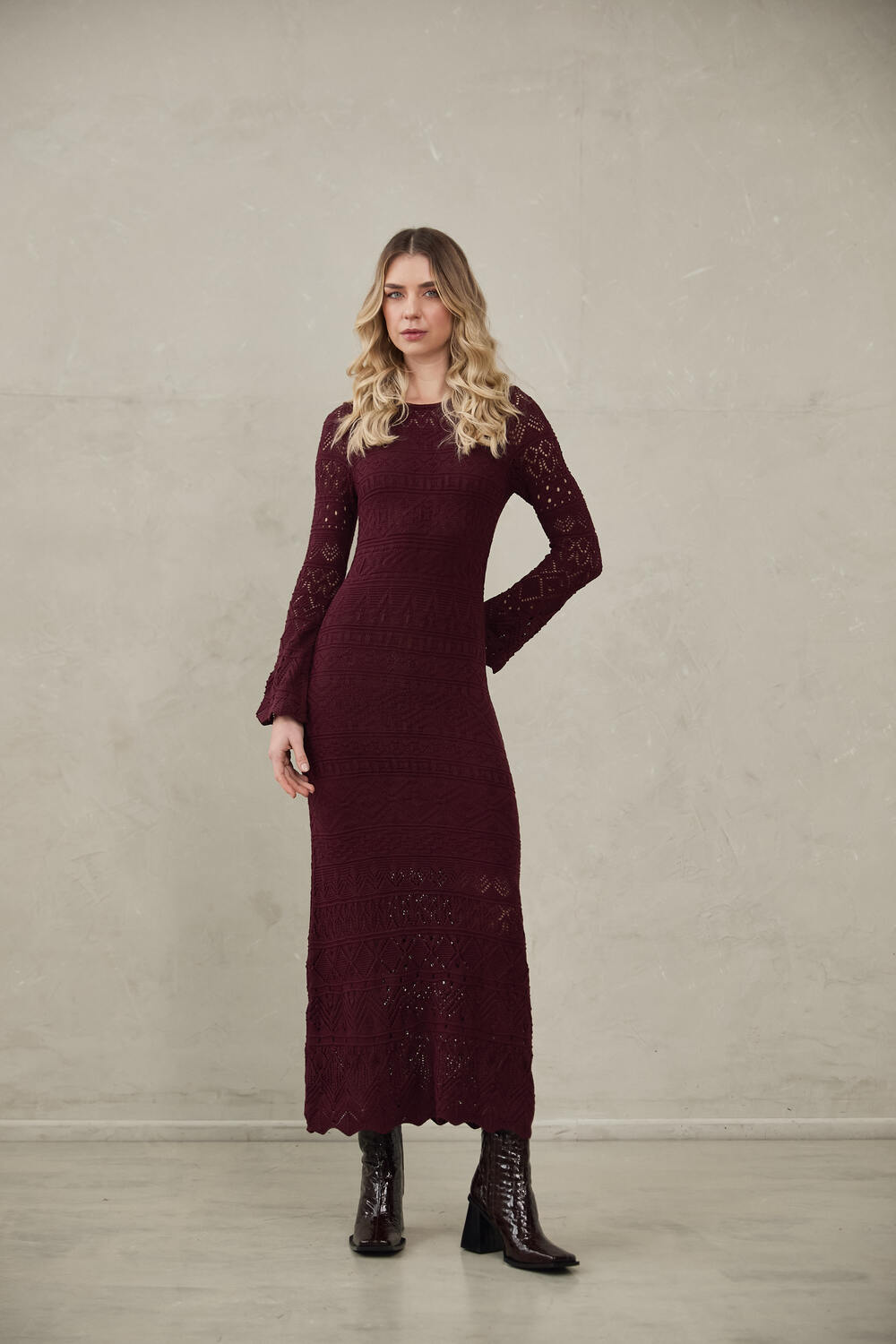 Knitted Dress Amanda by Alma Bianca