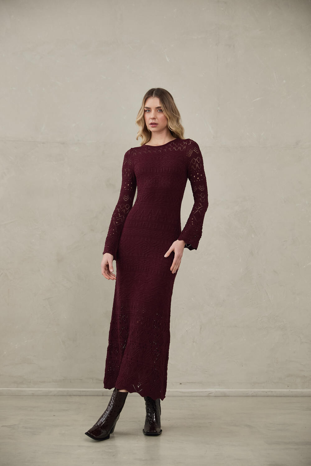 Knitted Dress Amanda by Alma Bianca
