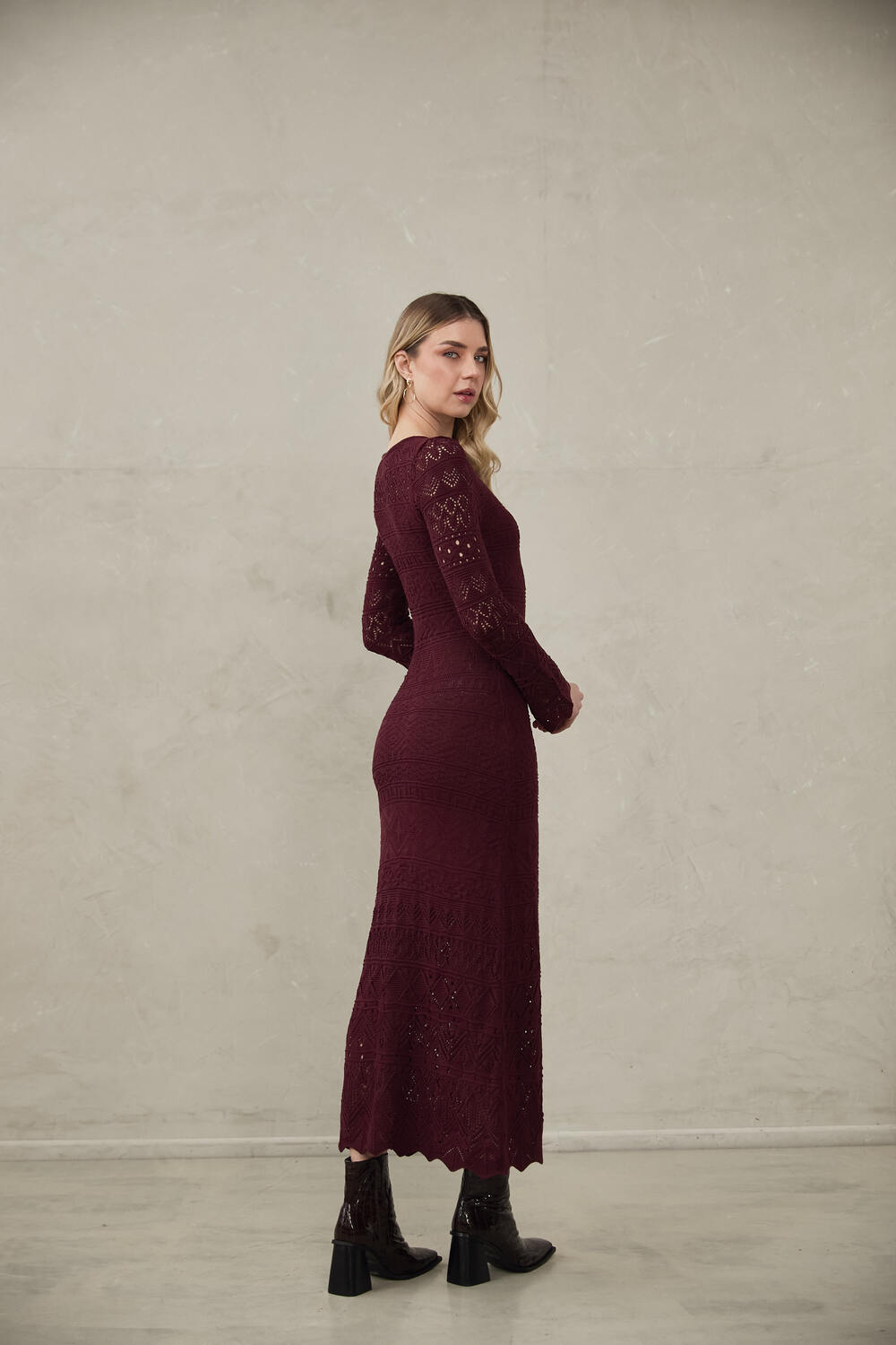 Knitted Dress Amanda by Alma Bianca