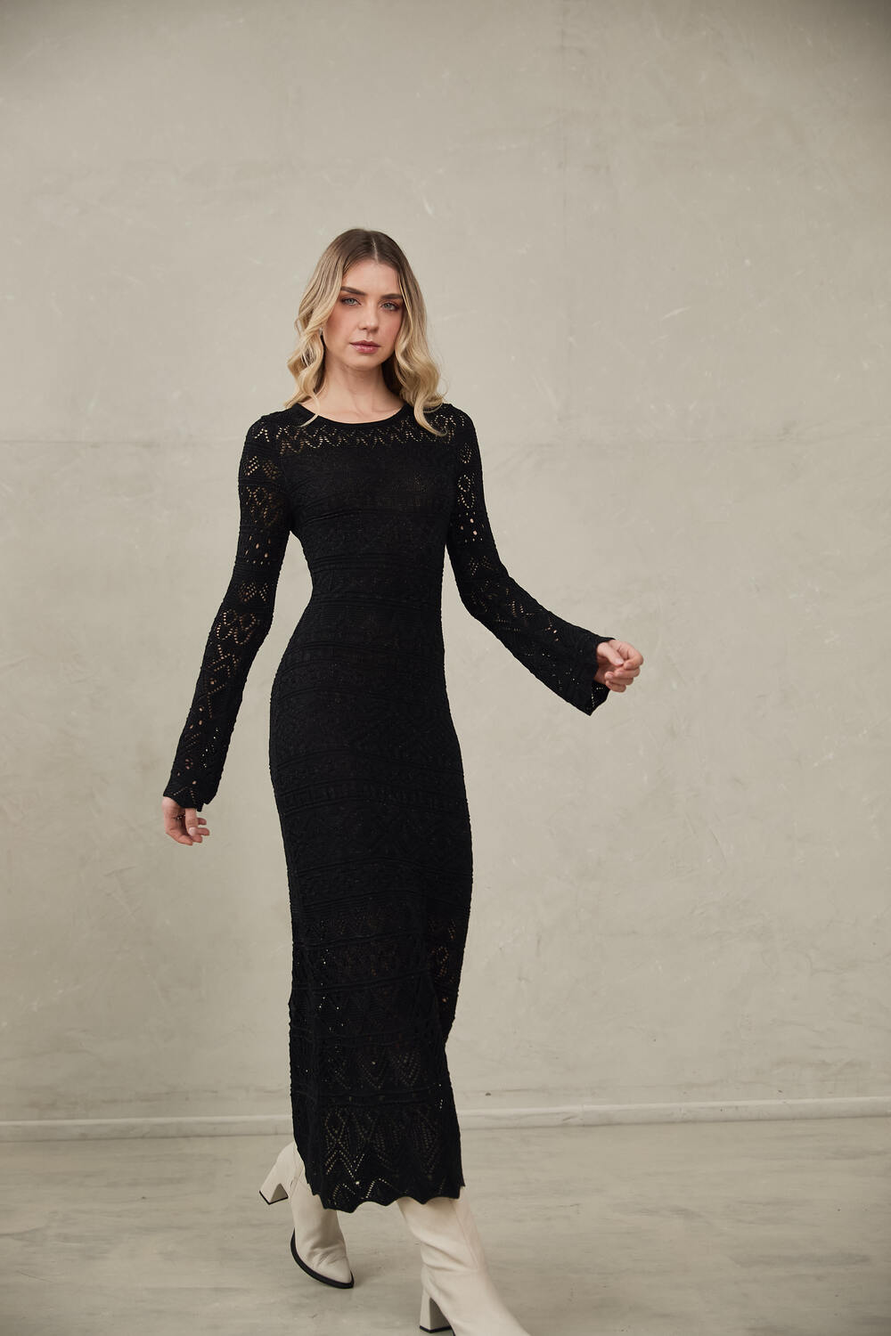 Knitted Dress Amanda by Alma Bianca