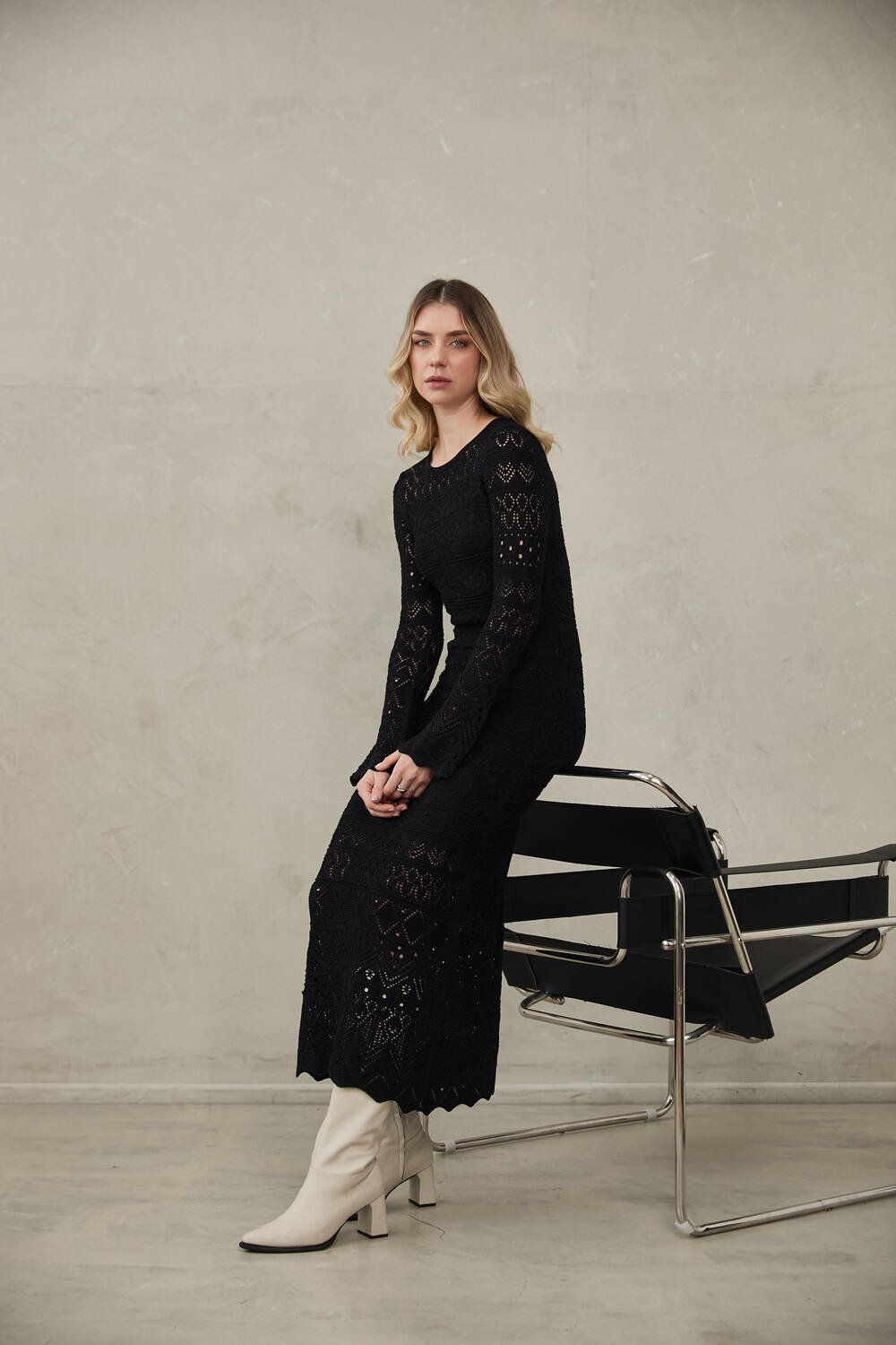 Knitted Dress Amanda by Alma Bianca