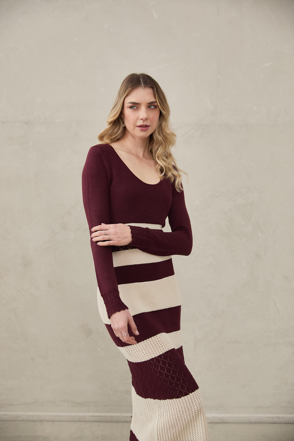 Knitted Dress Gaia by Alma Bianca