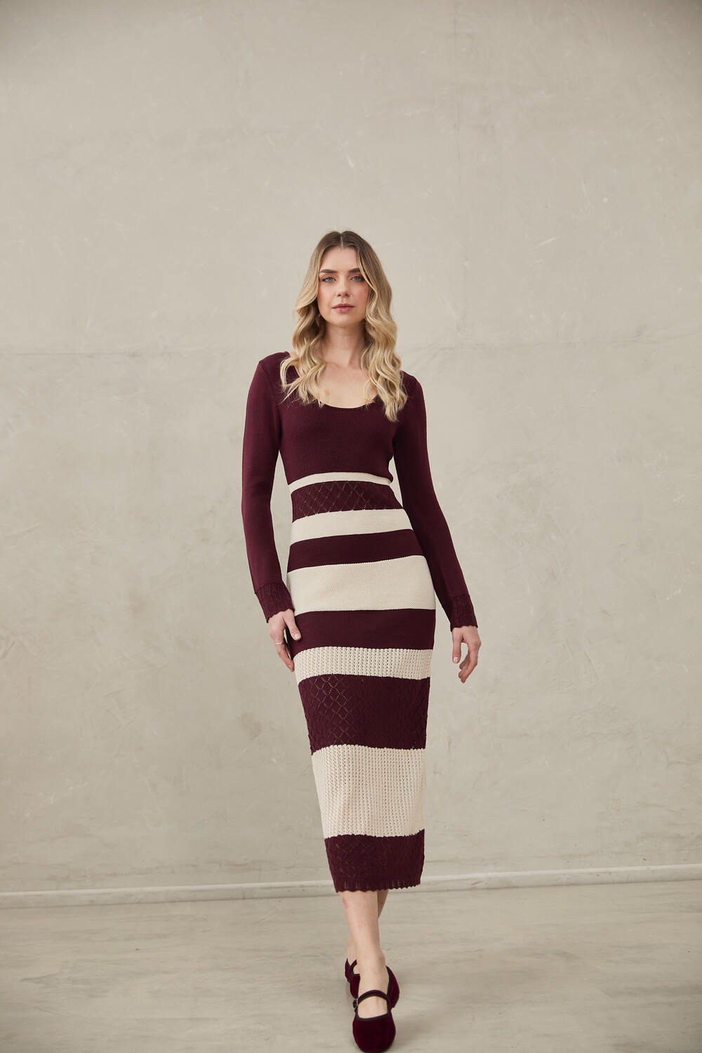 Knitted Dress Gaia by Alma Bianca