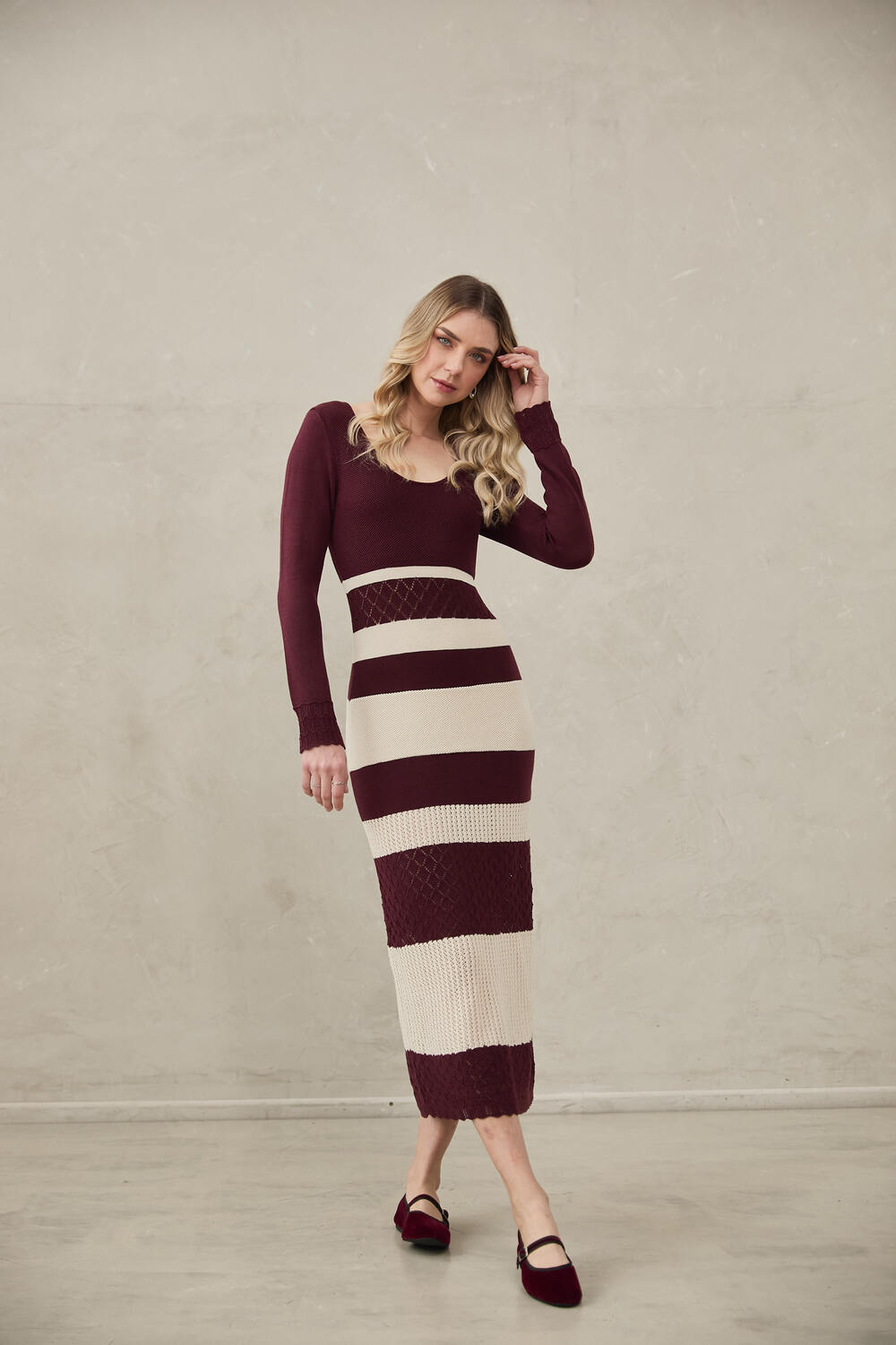 Knitted Dress Gaia by Alma Bianca