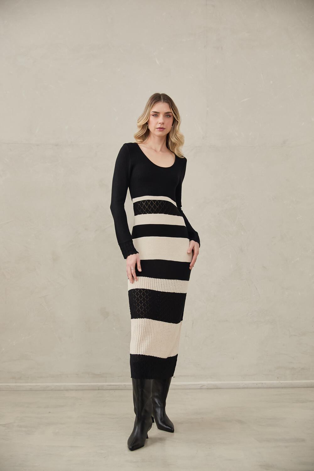 Knitted Dress Gaia by Alma Bianca