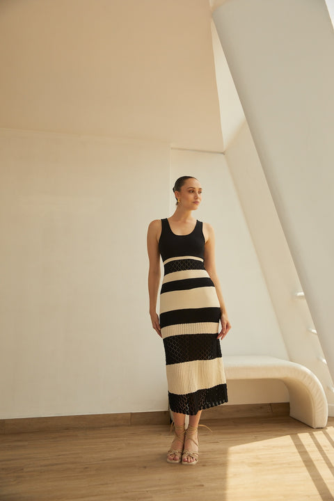 Knitted Dress Barbara by Alma Bianca