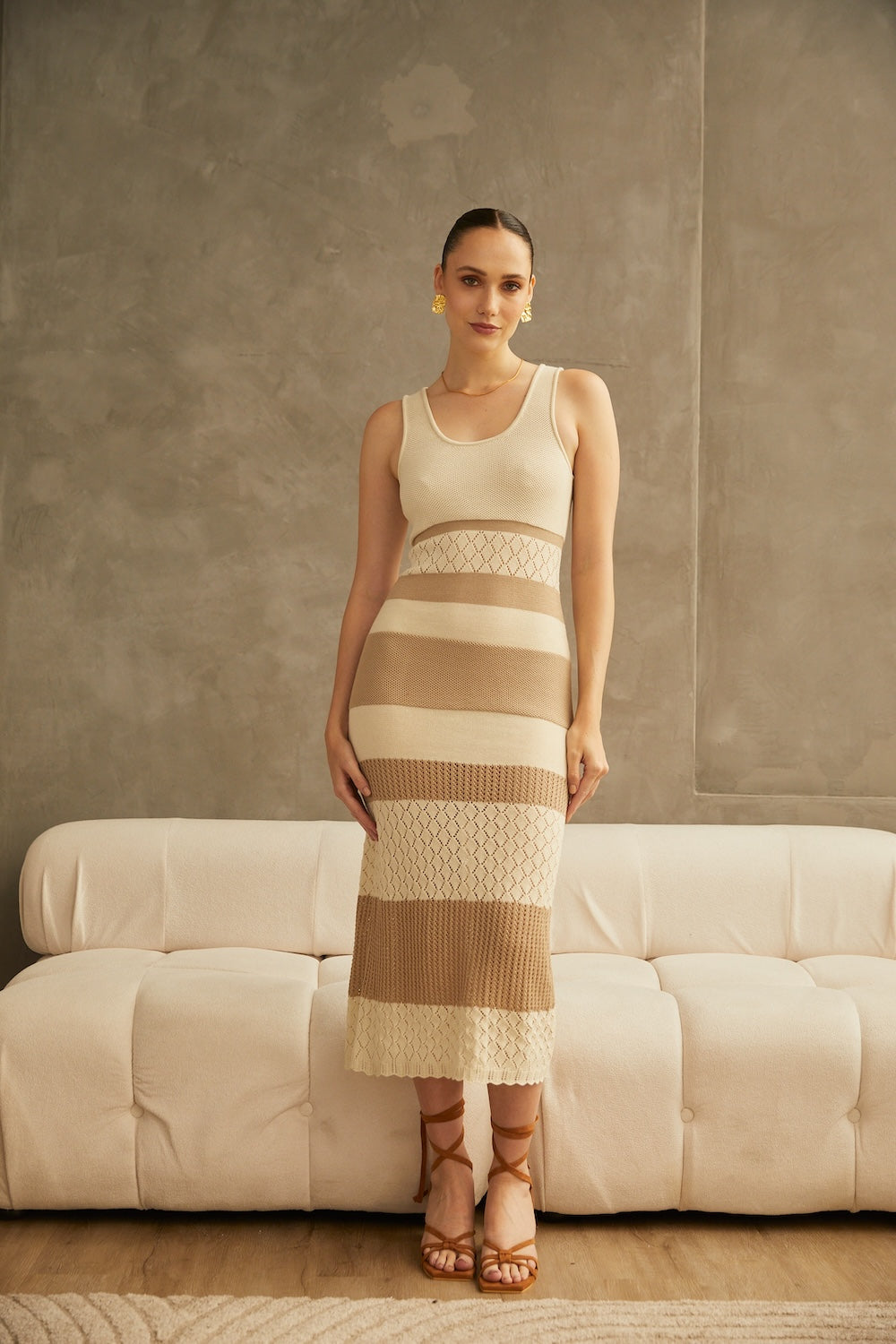 Knitted Dress Barbara by Alma Bianca