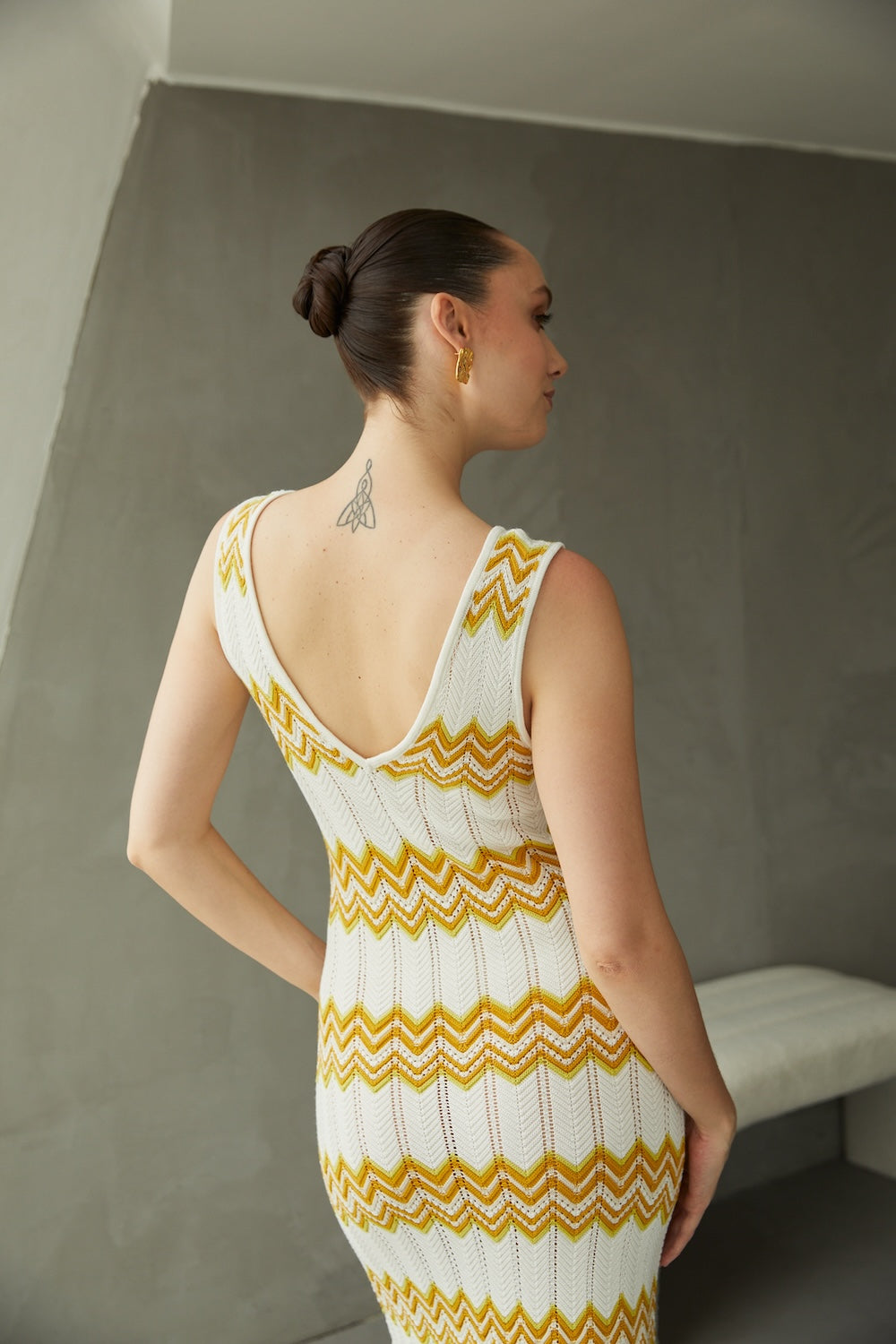 Knitted Dress Camelia by Alma Bianca