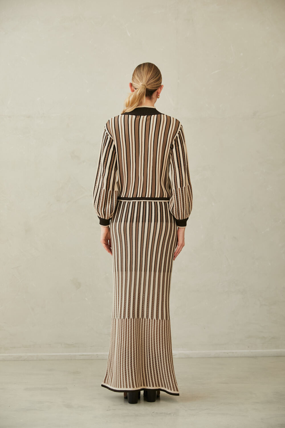 Knitted Long Skirt Elene by Alma Bianca