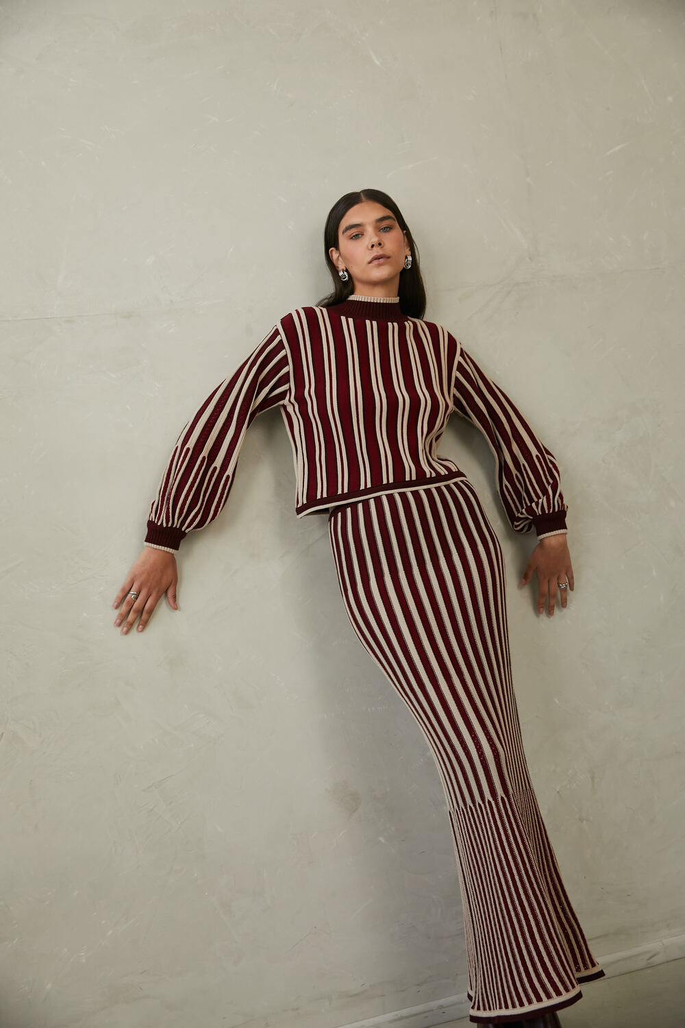 Knitted Long Skirt Elene by Alma Bianca