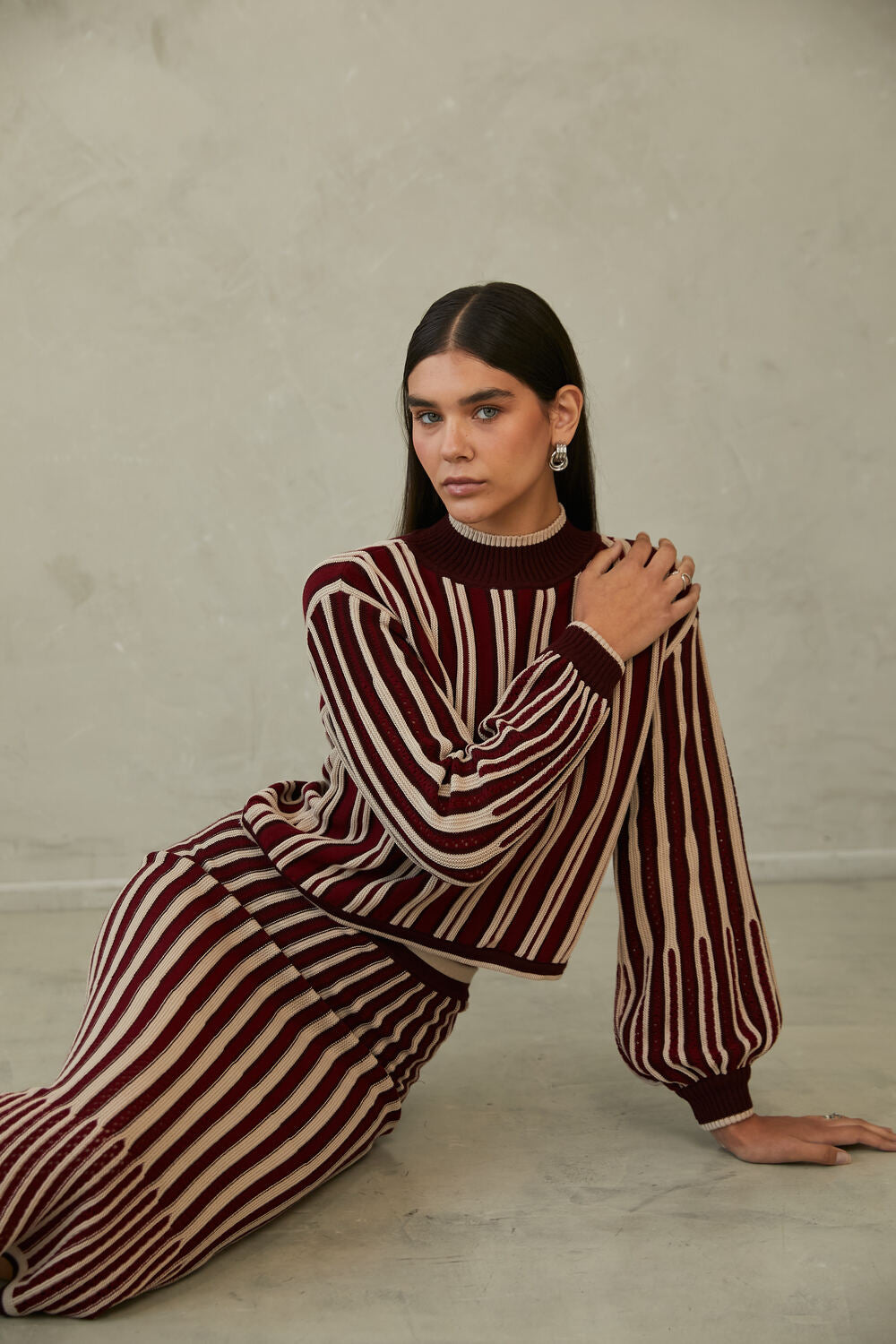 Knitted Long Skirt Elene by Alma Bianca