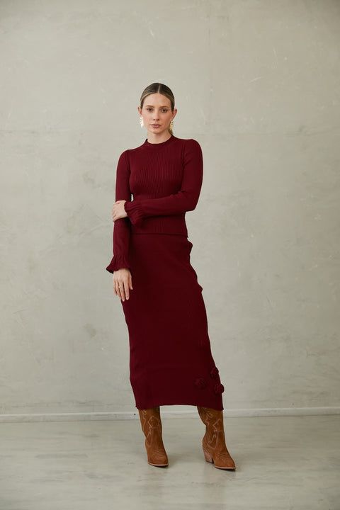 Knitted Skirt Rafaella by Alma Bianca